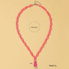Hesiod 2022 Candy Color Mini Bear Necklace for Women Girl Christmas Gifts Cartoon Pendants Necklaces Birthday Jewelry Gifts