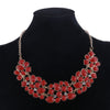 Hesiod Orange Oil Jewelry Wedding Party Statement Necklace For Women Short Design Chokers Necklace