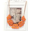 Hesiod Orange Oil Jewelry Wedding Party Statement Necklace For Women Short Design Chokers Necklace