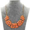 Hesiod Orange Oil Jewelry Wedding Party Statement Necklace For Women Short Design Chokers Necklace