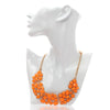 Hesiod Orange Oil Jewelry Wedding Party Statement Necklace For Women Short Design Chokers Necklace