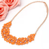 Hesiod Orange Oil Jewelry Wedding Party Statement Necklace For Women Short Design Chokers Necklace