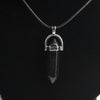 Hexagonal column necklace natural crystal pendant Stone Pendant Leather Necklace men's and women's  jewelry Amulet