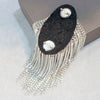 Shiny Tassel Rhinestone Epaulet Brooch Handmade Clothing Accessories Shoulder Jewelry Crystal Chain Epaulette