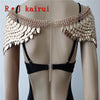Scalemail Mermaid Gold Fish Scales Shoulder Chains Layers Scale Chainmail Gold Single Fish Scale Shoulder Jewelry