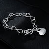 Street all-match 925 sterling silver charm heart Bracelets for women party Wedding accessories jewelry Couple gifts
