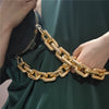 Ins the same thick plastic bag chain super chic lady messenger bag straps arm handbag chain bag parts