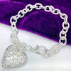 Romantic heart Photo frame pattern 925 sterling silver Bracelet for woman fine jewelry wedding accessories party gifts