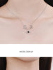 Women's Antlers Crystal Pendants And Necklaces 925 Stamp Silver Color Wedding Anniversary Jewelry  GaaBou Jewellery