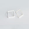 925 Sterling Silver Earrings Geometric Earrings Hollow Tirangle Earrings for Women Circle Earrings Women Party Gift