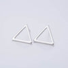 925 Sterling Silver Earrings Geometric Earrings Hollow Tirangle Earrings for Women Circle Earrings Women Party Gift