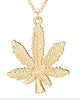 Maple Leaf necklaces & pendants Gold Silver Color boho Cannabiss Weed Herb Charm Necklace Hop Tropical Leaf Jewelry