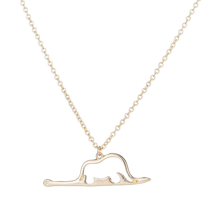 animal cute   Little Prince necklace jewelry Elephant in a snake Charm women child jewelry birthd present Gift