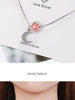 925 Stamp Silver Color Zircon Moon Pendants And Necklaces For Women Crystal Necklace Wedding Party Jewelry Gifts