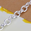 Charms Pretty Round card Pendant 925 sterling silver Bracelets for women wedding accessories party Gifts Jewelry