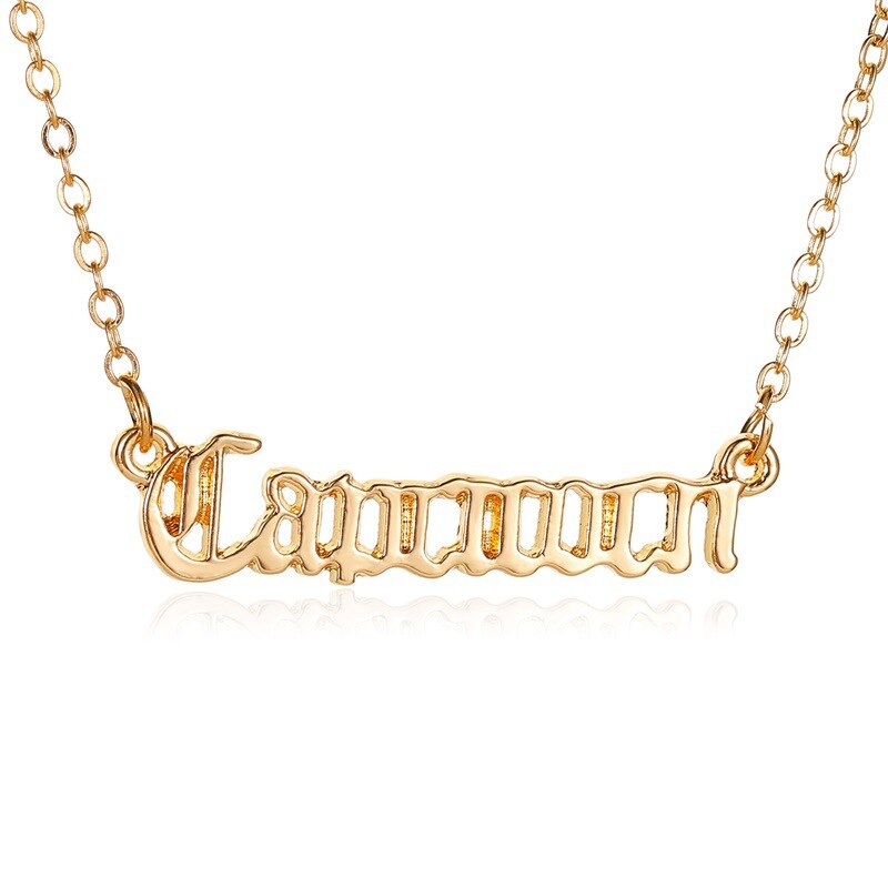 2021 Simple Jewelry Gold Silver Color Babygirl Letter Necklace Name Pendants Lovely Gift for the Mom