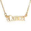 2021 Simple Jewelry Gold Silver Color Babygirl Letter Necklace Name Pendants Lovely Gift for the Mom
