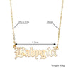 2021 Simple Jewelry Gold Silver Color Babygirl Letter Necklace Name Pendants Lovely Gift for the Mom