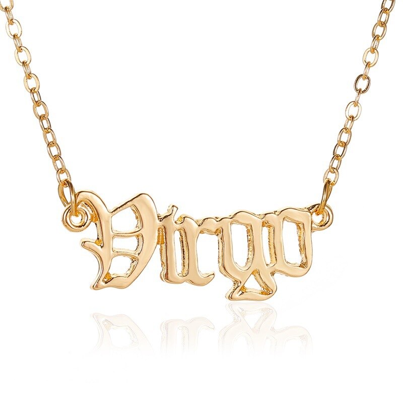 2021 Simple Jewelry Gold Silver Color Babygirl Letter Necklace Name Pendants Lovely Gift for the Mom