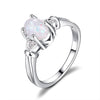 High Quality 6X8MM Oval Opal Rings Wholesale Silver 925 Rings For Girl Women's Fine Jewelry New Trendy 2020 Party Ring On Sale