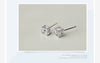925 Stamp Silver Color Zircon Charm Earrings Delicacy Cube Studs Earring Women Girl Jewelry Wedding Gift Christmas