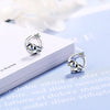 925 Stamp Silver Color Zircon Charm Earrings Style Studs Earring Women Girl Ladies Jewelry Wedding Gift
