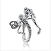 High Quality 925 Sterling Silver New European and American Ring Ring Series New Large dragonfly Ring