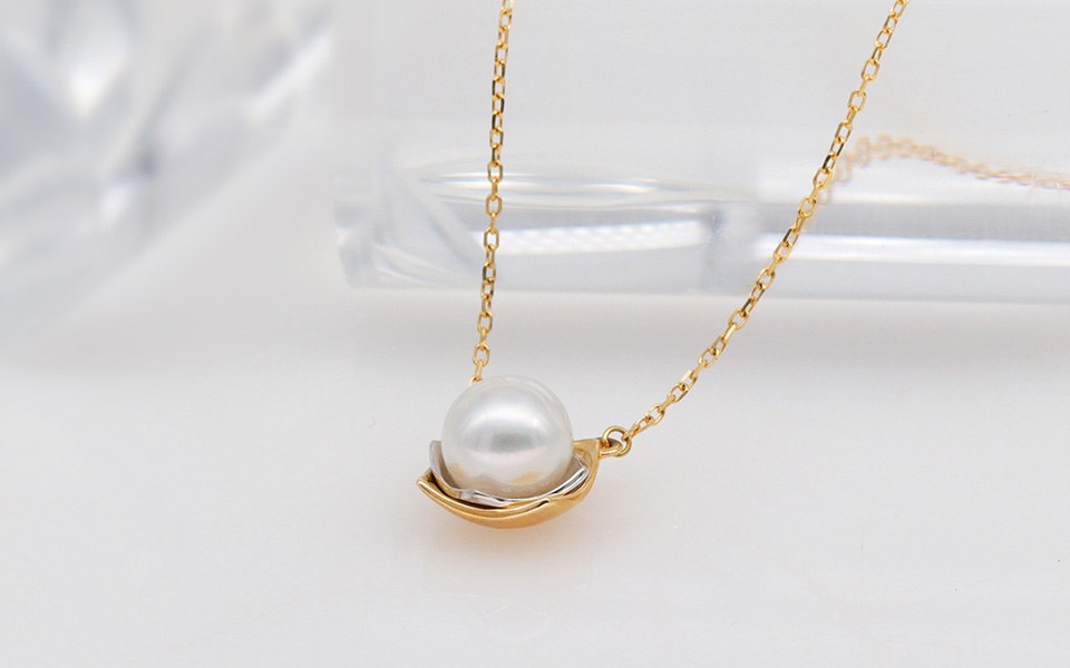 High Quality Anniversary Necklaces Pendants for Women 18k gold Fine Jewelry 100% Natural Akoya Pearl in Jewelry