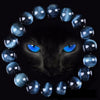 High Quality Blue Tiger's Eye Buddha Bracelets Natural Stone Round Beads Elasticity Rope Men Women Bracelets Drop Shipping