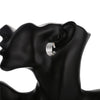 Classic 925 Sterling Silver Retro line stud Earring for Woman Jewelrywedding party Holiday Gifts