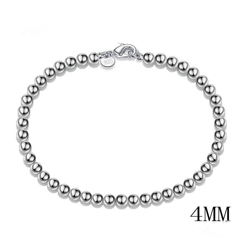 High-Quality-Fashion-Charm-Bracelets-Famous-Silver-Color-4MM-Round-Beads-Brand-Bracelet-for-woman-and