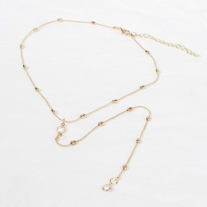 High Quality Jewelry Necklace Simple Gold Silver Plated Multi Layers Heart Neck Accessories Women Single layer Long Neck Chain