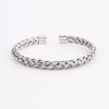 High Quality Men Jewelry Bangle Bracelet Stainless Steel Blue Roman Bangle Genuine Stone CZ Crown Macrame Bracelet Bangle Men