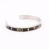 High Quality Men Jewelry Gold 316L Stainless Steel Speed Numerals Bracelet Bangle