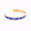 High Quality Men Jewelry Gold 316L Stainless Steel Speed Numerals Bracelet Bangle