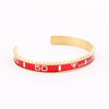 High Quality Men Jewelry Gold 316L Stainless Steel Speed Numerals Bracelet Bangle