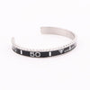 High Quality Men Jewelry Gold 316L Stainless Steel Speed Numerals Bracelet Bangle