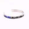High Quality Men Jewelry Gold 316L Stainless Steel Speed Numerals Bracelet Bangle