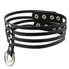 PU Leather Sexy Gift for Women Neckband Unique Round Choker Necklace  Gothic Punk Neck Jewelry Sex Toys X633c