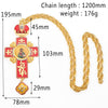 Priest Pectoral Cross Necklace Plating Orthodox Greek Cross Pectoral Cross Pendant Long Necklace Jewelry