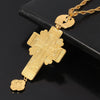 Priest Pectoral Cross Necklace Plating Orthodox Greek Cross Pectoral Cross Pendant Long Necklace Jewelry