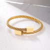 Stainless Steel Bangles For Men Woman Punk Elasticity Open Charms  Bracelets On the Hand Jewelry Gifts Trend