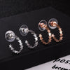 Stainless Steel Earring For Women  Rose Gold Sliver Stars Heart Stud Earring For Girl Jewelry Special offer
