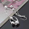 noble Jewelry 925 Sterling Silver tassel bead drop Earrings for Woman party wedding Holiday Gifts