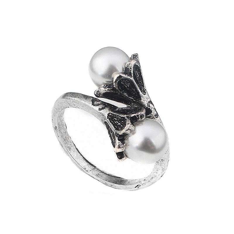 High Quality movie Game of Thrones Ring Daenerys Targaryen Simulated Pearl Women Jewelry