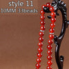 High Quality muslim Tasbih 33 beads lslam prayer beads unakite bracelet with Green Black tassels bracelets