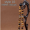 High Quality muslim Tasbih 33 beads lslam prayer beads unakite bracelet with Green Black tassels bracelets