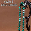 High Quality muslim Tasbih 33 beads lslam prayer beads unakite bracelet with Green Black tassels bracelets