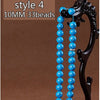 High Quality muslim Tasbih 33 beads lslam prayer beads unakite bracelet with Green Black tassels bracelets
