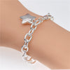 925 Stamp Silver Pretty star Pendant Bracelets for Women designer Jewelry party wedding Christmas gifts